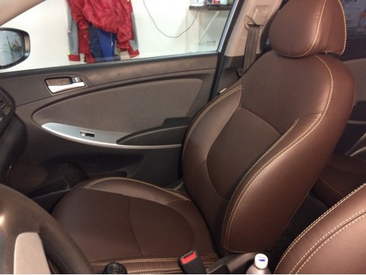 Каркасные авточехлы на Hyundai Solaris